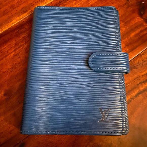 Louis Vuitton Blue Epi Leather Agenda PM Notebook Cover